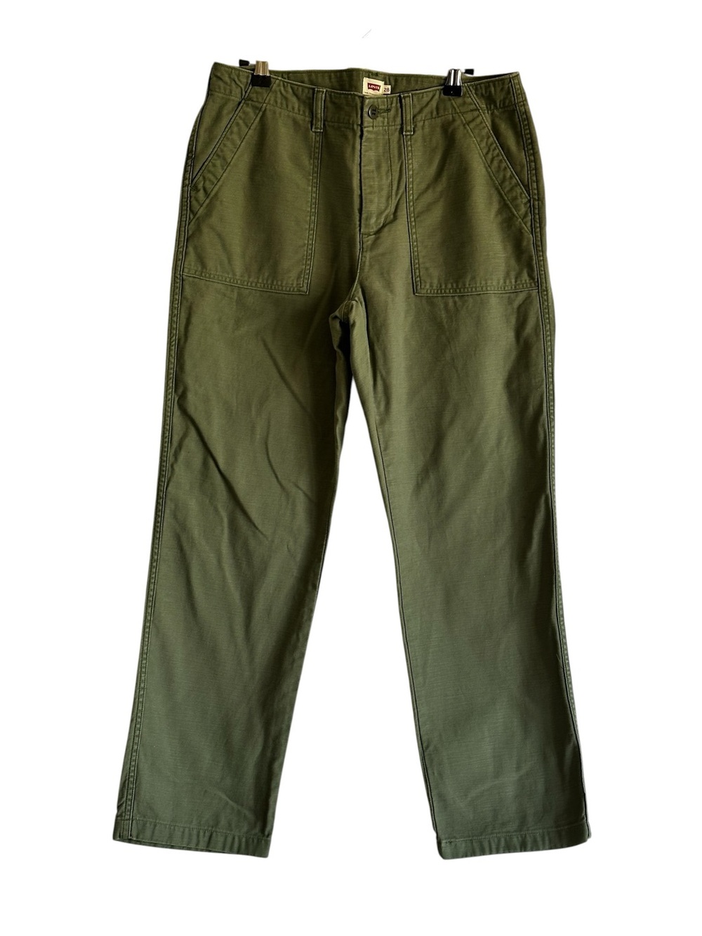 Levi’s Olive Green Utility Carpenter Pants Men’s W28 Military Workwear Outdoor